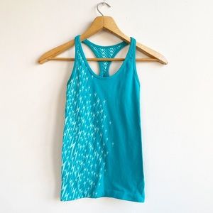 Electric Yoga Blue/Green Racerback Tank Top Sz XS